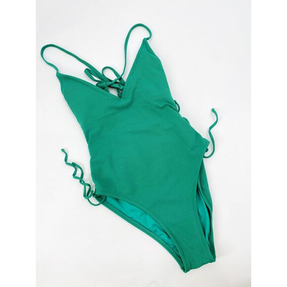 Stoney Clover S green Textured One Piece Swimsuit - Picture 3 of 8